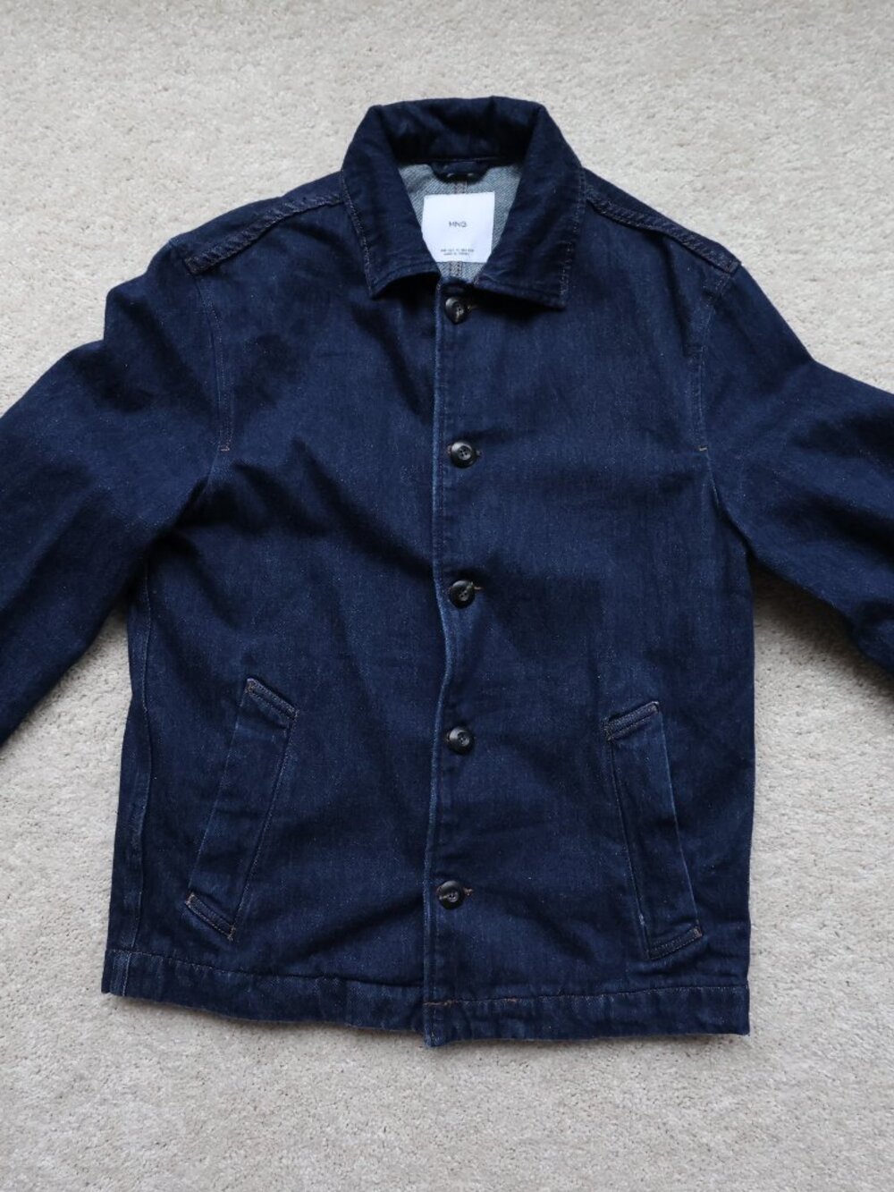Men's Mango Cotton Denim Jacket Medium